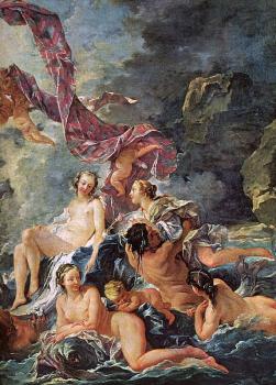 Francois Boucher : The Triumph of Venus, detail